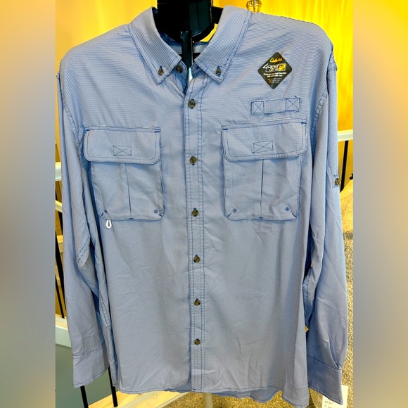 Cabela’s Men’s performance tourney trail outdoor fishing hunting shirt UPF 30 LG - Picture 1 of 9